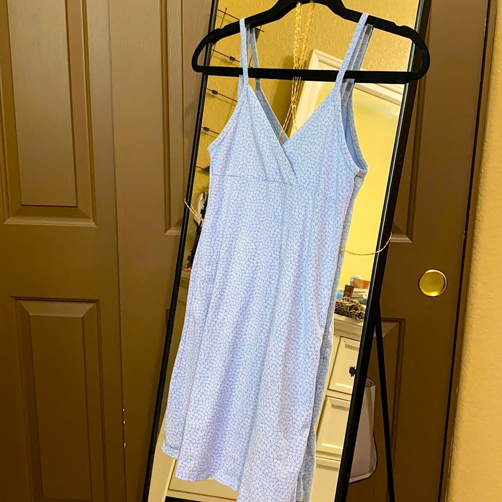 Brandy Melville Baby blue floral dress
